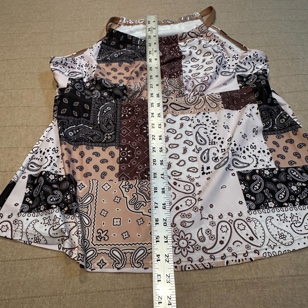 Bohemian Patchwork Halter Blouse - Picture 8 of 10